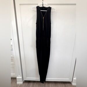 ANGL - Sleeveless Zip Jumpsuit - SIZE M - Black